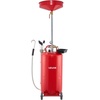 image:imageVEVOR 21 Gallon Waste Oil Drain Tank Air Operated Portable Oil Drainer with Adjustable Funnel Height Industrial Fluid Drain Tank with Wheels Fluid Fuel Transfer Drainage for Auto Repair Shops Red201 x 201 x 661 in