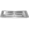 image:imageVEVOR 24 x 8 inch Dropin Fire Pit Pan Rectangular Stainless Steel Fire Pit Burner Kit Propane Gas Fire Pan 120000 BTU with HBurner for Indoor or Outdoor Use36 x 12 inch