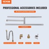 image:imageVEVOR 24 x 8 inch Dropin Fire Pit Pan Rectangular Stainless Steel Fire Pit Burner Kit Propane Gas Fire Pan 120000 BTU with HBurner for Indoor or Outdoor Use6 x 18 inch
