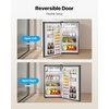 image:imageVEVOR 32 CuFt Mini Fridge with Freezer Single Door Compact Refrigerator with Micron Freezer Zone 7Mode Adjustable Temp Energy Efficient Dorm Fridge Reversible Door Low Noise Brushed Steel