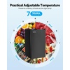 image:imageVEVOR 32 CuFt Mini Fridge with Freezer Single Door Compact Refrigerator with Micron Frozen Zone 7Mode Adjustable Temp Energy Efficient Small Dorm Fridge Reversible Door Low Noise Black