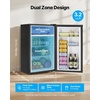 image:imageVEVOR 32 CuFt Mini Fridge with Freezer Single Door Compact Refrigerator with Micron Frozen Zone 7Mode Adjustable Temp Energy Efficient Small Dorm Fridge Reversible Door Low Noise Black