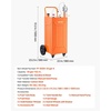 image:imageVEVOR 35 Gallon Fuel Gas Caddy Carbon Steel Portable Fuel Transfer Storage Tank with Manual Pump amp 4 Wheels Gasoline Diesel Can Container for Cars Lawn Mowers ATVs Boats Motorcycles Orange