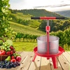 image:imageVEVOR 369 Gal14L Fruit Wine Press Stainless Steel Basket with Crossbeam and Triangular Structure Manual Juice Maker Cider Apple Grape Tincture Making Press with THandle for Kitchen Home238 Gal