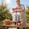 image:imageVEVOR 369 Gal14L Fruit Wine Press Stainless Steel Basket with Crossbeam and Triangular Structure Manual Juice Maker Cider Apple Grape Tincture Making Press with THandle for Kitchen Home396 Gal
