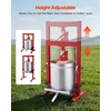 image:imageVEVOR 369 Gal14L Fruit Wine Press Stainless Steel Basket with Crossbeam and Triangular Structure Manual Juice Maker Cider Apple Grape Tincture Making Press with THandle for Kitchen Home793 Gal
