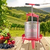 image:imageVEVOR 369 Gal14L Fruit Wine Press Stainless Steel Basket with Crossbeam and Triangular Structure Manual Juice Maker Cider Apple Grape Tincture Making Press with THandle for Kitchen Home369 Gal