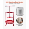 image:imageVEVOR 369 Gal14L Fruit Wine Press Stainless Steel Basket with Crossbeam and Triangular Structure Manual Juice Maker Cider Apple Grape Tincture Making Press with THandle for Kitchen Home369 Gal