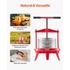 image:imageVEVOR 369 Gal14L Fruit Wine Press Stainless Steel Basket with Crossbeam and Triangular Structure Manual Juice Maker Cider Apple Grape Tincture Making Press with THandle for Kitchen Home238 Gal