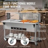 image:imageVEVOR 3Pan Commercial Food Warmer 3 x 206QT Electric Steam Table 1500W Professional Buffet Catering Food Warmer with Acrylic Sneeze Guard Food Grade Stainless Steel Server for Party Restaurant4Pan96QT