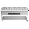 image:imageVEVOR 3Pan Commercial Food Warmer 3 x 206QT Electric Steam Table 1500W Professional Buffet Catering Food Warmer with Acrylic Sneeze Guard Food Grade Stainless Steel Server for Party Restaurant5Pan103QT