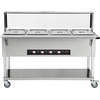 image:imageVEVOR 3Pan Commercial Food Warmer 3 x 206QT Electric Steam Table 1500W Professional Buffet Catering Food Warmer with Acrylic Sneeze Guard Food Grade Stainless Steel Server for Party Restaurant4Pan96QT