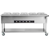image:imageVEVOR 3Pan Commercial Food Warmer 3 x 206QT Electric Steam Table 1500W Professional Buffet Catering Food Warmer with Acrylic Sneeze Guard Food Grade Stainless Steel Server for Party Restaurant5Pan103QT