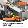 image:imageVEVOR 3Pan Commercial Food Warmer 3 x 206QT Electric Steam Table 1500W Professional Buffet Catering Food Warmer with Acrylic Sneeze Guard Food Grade Stainless Steel Server for Party Restaurant5Pan103QT