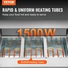 image:imageVEVOR 3Pan Commercial Food Warmer 3 x 206QT Electric Steam Table 1500W Professional Buffet Catering Food Warmer with Acrylic Sneeze Guard Food Grade Stainless Steel Server for Party Restaurant3Pan72QT