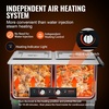 image:imageVEVOR 3Pan Commercial Food Warmer 3 x 206QT Electric Steam Table 1500W Professional Buffet Catering Food Warmer with Acrylic Sneeze Guard Food Grade Stainless Steel Server for Party Restaurant2Pan
