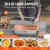 image:imageVEVOR 3Pan Commercial Food Warmer 3 x 206QT Electric Steam Table 1500W Professional Buffet Catering Food Warmer with Acrylic Sneeze Guard Food Grade Stainless Steel Server for Party Restaurant2Pan