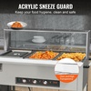 image:imageVEVOR 3Pan Commercial Food Warmer 3 x 206QT Electric Steam Table 1500W Professional Buffet Catering Food Warmer with Acrylic Sneeze Guard Food Grade Stainless Steel Server for Party Restaurant3Pan72QT