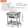 image:imageVEVOR 3Pan Commercial Food Warmer 3 x 206QT Electric Steam Table 1500W Professional Buffet Catering Food Warmer with Acrylic Sneeze Guard Food Grade Stainless Steel Server for Party Restaurant2Pan