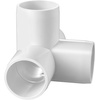 image:imageVEVOR 3Way PVC Fittings 1inch PVC Pipe Joints Elbow Connector 10Pack Furniture Grade Tee Fittings for DIY Storage Rack Animal Cage Pool or Garden Support Frame Impact amp WeatherResistant4Way PVC Fitting