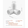 image:imageVEVOR 3Way PVC Fittings 1inch PVC Pipe Joints Elbow Connector 10Pack Furniture Grade Tee Fittings for DIY Storage Rack Animal Cage Pool or Garden Support Frame Impact amp WeatherResistant4Way PVC Fitting