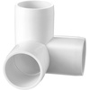 image:imageVEVOR 3Way PVC Fittings 1inch PVC Pipe Joints Elbow Connector 10Pack Furniture Grade Tee Fittings for DIY Storage Rack Animal Cage Pool or Garden Support Frame Impact amp WeatherResistant3Way PVC Fitting