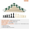 image:imageVEVOR 3in1 Chess Checkers Backgammon Table Set 18 Inch Premium Wooden Chess Table Deluxe Combo Game Table Furniture Set Chess Set Board Game Gift for Family Board GamesWhiteBlack