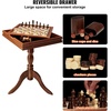 image:imageVEVOR 3in1 Chess Checkers Backgammon Table Set 18 Inch Premium Wooden Chess Table Deluxe Combo Game Table Furniture Set Chess Set Board Game Gift for Family Board GamesBrown