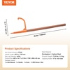 image:imageVEVOR 465 Log Lifter with Wooden Handle Adjustable Heavy Duty Log Roller Cant Hook Opening Felling Log Roller Log Cant Hook Logging Tools for Rolling Raising Turning Logs up to 18 DiaWood Handle 465