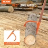 image:imageVEVOR 465 Log Lifter with Wooden Handle Adjustable Heavy Duty Log Roller Cant Hook Opening Felling Log Roller Log Cant Hook Logging Tools for Rolling Raising Turning Logs up to 18 DiaWood Handle 465