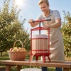 image:imageVEVOR 475 Gal18L Fruit Wine Press Solid Wood Basket with 8 Blocks Heavy Duty Manual Juice Maker Cider Apple Grape Tincture Honey Olive Oil Making Press with Handle for Kitchen Home18 L