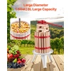 image:imageVEVOR 475 Gal18L Fruit Wine Press Solid Wood Basket with 8 Blocks Heavy Duty Manual Juice Maker Cider Apple Grape Tincture Honey Olive Oil Making Press with Handle for Kitchen Home16 Gal