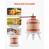 image:imageVEVOR 475 Gal18L Fruit Wine Press Solid Wood Basket with 8 Blocks Heavy Duty Manual Juice Maker Cider Apple Grape Tincture Honey Olive Oil Making Press with Handle for Kitchen Home32 Gal