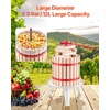 image:imageVEVOR 475 Gal18L Fruit Wine Press Solid Wood Basket with 8 Blocks Heavy Duty Manual Juice Maker Cider Apple Grape Tincture Honey Olive Oil Making Press with Handle for Kitchen Home32 Gal