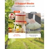 image:imageVEVOR 475 Gal18L Fruit Wine Press Solid Wood Basket with 8 Blocks Heavy Duty Manual Juice Maker Cider Apple Grape Tincture Honey Olive Oil Making Press with Handle for Kitchen Home32 Gal