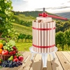 image:imageVEVOR 475 Gal18L Fruit Wine Press Solid Wood Basket with 8 Blocks Heavy Duty Manual Juice Maker Cider Apple Grape Tincture Honey Olive Oil Making Press with Handle for Kitchen Home475 Gal