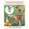 image:imageVEVOR 475 Gal18L Fruit Wine Press Solid Wood Basket with 8 Blocks Heavy Duty Manual Juice Maker Cider Apple Grape Tincture Honey Olive Oil Making Press with Handle for Kitchen Home16 Gal