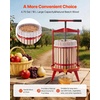 image:imageVEVOR 475 Gal18L Fruit Wine Press Solid Wood Basket with 8 Blocks Heavy Duty Manual Juice Maker Cider Apple Grape Tincture Honey Olive Oil Making Press with Handle for Kitchen Home18 L