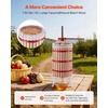 image:imageVEVOR 475 Gal18L Fruit Wine Press Solid Wood Basket with 8 Blocks Heavy Duty Manual Juice Maker Cider Apple Grape Tincture Honey Olive Oil Making Press with Handle for Kitchen Home793 Gal