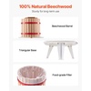 image:imageVEVOR 475 Gal18L Fruit Wine Press Solid Wood Basket with 8 Blocks Heavy Duty Manual Juice Maker Cider Apple Grape Tincture Honey Olive Oil Making Press with Handle for Kitchen Home32 Gal