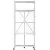 image:imageVEVOR 4Tier Foldable Storage Shelf 26W x 13D x 46H Inch Folding Metal Rack Shelving Unit No Assembly Organizer Shelf with 5 Wheels amp 4 Hooks for Pantry Kitchen Garage Basement BlackWhite