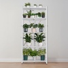 image:imageVEVOR 4Tier Foldable Storage Shelf 26W x 13D x 46H Inch Folding Metal Rack Shelving Unit No Assembly Organizer Shelf with 5 Wheels amp 4 Hooks for Pantry Kitchen Garage Basement BlackWhite