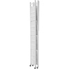 image:imageVEVOR 4Tier Foldable Storage Shelf 26W x 13D x 46H Inch Folding Metal Rack Shelving Unit No Assembly Organizer Shelf with 5 Wheels amp 4 Hooks for Pantry Kitchen Garage Basement BlackWhite