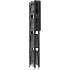 image:imageVEVOR 4Tier Foldable Storage Shelf 26W x 13D x 46H Inch Folding Metal Rack Shelving Unit No Assembly Organizer Shelf with 5 Wheels amp 4 Hooks for Pantry Kitchen Garage Basement BlackBlack