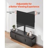 image:imageVEVOR 52 TV Stand with Mount for up to 75 in TVs Entertainment Center with Power Outlet amp LED Lights Height Adjustable TV Console with Mount with 3 Tiers Storage Cabinets for Bedroom Living RoomBlack