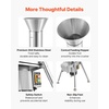 image:imageVEVOR 550W Electric Fruit Apple Crusher SUS304 Desktop Crushing Machine Grinds Whole Apples Up to 276 Dia 60 KGH Capacity Cider Press for Apples Pears Pineapple Guava Carrot Potato1100W