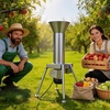 image:imageVEVOR 550W Electric Fruit Apple Crusher SUS304 Desktop Crushing Machine Grinds Whole Apples Up to 276 Dia 60 KGH Capacity Cider Press for Apples Pears Pineapple Guava Carrot Potato1100W