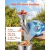 image:imageVEVOR 550W Electric Fruit Apple Crusher SUS304 Desktop Crushing Machine Grinds Whole Apples Up to 276 Dia 60 KGH Capacity Cider Press for Apples Pears Pineapple Guava Carrot Potato550W