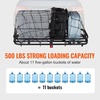 image:imageVEVOR 60x24x6 Folding Hitch Carrier  500lb Capacity Cargo Basket amp Waterproof Bag Fits 2 Hitch Receiver for SUV Truck Pickupno Bag