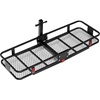 image:imageVEVOR 60x24x6 Folding Hitch Carrier  500lb Capacity Cargo Basket amp Waterproof Bag Fits 2 Hitch Receiver for SUV Truck Pickupwith bag